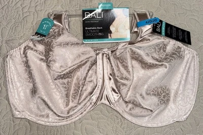 NWT Womens Nude Bali Minimizer Breathable Back Unlined Underwire Bra Size 42DDD - Image 1 of 4