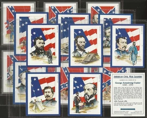 VICTORIA GALLERY-FULL SET- AMERICAN CIVIL WAR LEADERS 1992 (L20 CARDS) - Picture 1 of 4