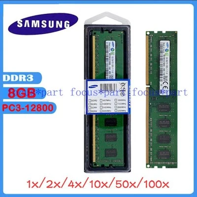Samsung DDR3 8GB/16GB/32GB 1600 MHz PC3-12800 240-PIN Desktop DIMM Speicher 8 GB - Bild 1 von 4