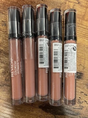 Lote de 5 Lápiz Labial Líquido Revlon ColorStay Ultimate 002 Beige Buffest Sellado Foto 1 de 2