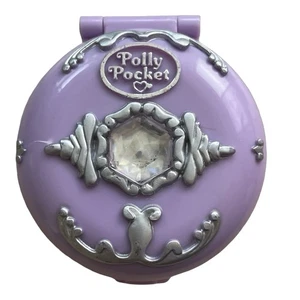 Polly Pocket 1992 Vintage Jeweled Ice Kingdom Sin Figura Bluebird Púrpura - Imagen 1 de 4