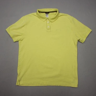 Patagonia Polo Shirt Mens Large Yellow Organic Cotton Pique Knit Casual Golf - Image 1 of 4