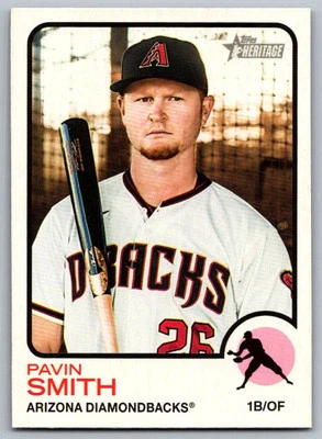 2022 Topps Heritage Pavin Smith Arizona Diamondbacks #346 - Image 1 of 2