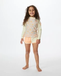 Rip Curl Kids Crystal Long Sleeve UV Protect Surf Surfing Rash Guard Vest - Picture 1 of 3