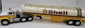 HOT WHEELS  ~~  MEGA RIGS  SHELL TRACTOR and TRAILER LOOSE OUT OF BOX - Picture 1 of 9