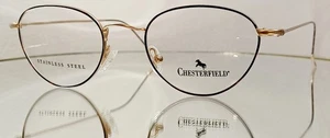 Vintage 90'S CHESTERFIELD 507 09DJ Eyeglasses TORTOISE New Metal 49-19-140 Italy - Picture 1 of 14