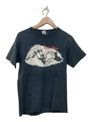 CAMISETA DELTA 00s BETTIE PAGE S ALGODÓN ESTAMPADO NEGRO Usada Foto 1 de 4