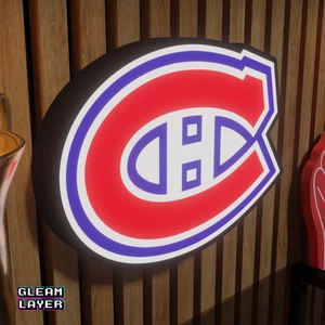 Montréal Canadiens Led Light Box NHL Sports Bar Light Display Wall Sign - Picture 1 of 5