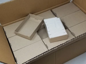 Sacchetti per timbri in cera di vetro 24 mm, 21.600 totali (600/scatola, 36 scatole), bianco pergamena - Foto 1 di 2