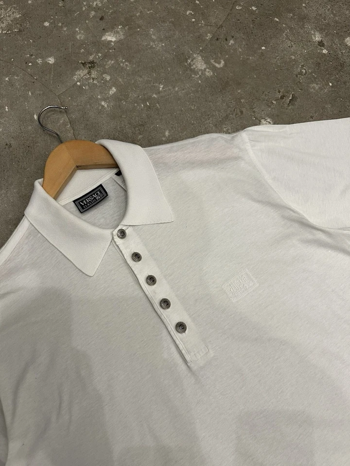 Polo Versace Classic V2 blanco vintage grande Foto 1 de 4