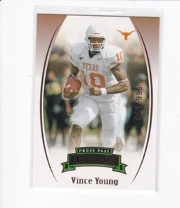 VINCE YOUNG 2006 PRESSEAUSWEIS LEGENDS BRONZE PARALLEL ROOKIE - #'D/999 - KOSTENLOSER VERSAND - Bild 1 von 24