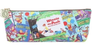 Disney Winnie the Pooh PVC single zipper pen pencil case with a charm Sun Star - Picture 1 of 4