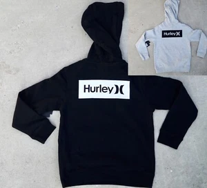 New Hurley OAO Boxed Flashback ( BOYS) Gray Pullover Fleece Hoodie - Picture 1 of 8