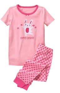 NWT Gymboree Girls Gymmies Pajamas set Bunny Hoppy Easter Many sizes Holiday - Picture 1 of 1