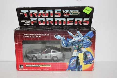 transformers g1 original vintage bluestreak 100% complete with box Cover