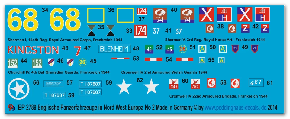 Peddinghaus 2789 1/35 Inglese Veicoli Corazzati IN Nord West Europa No 2 - Immagine 1 di 1