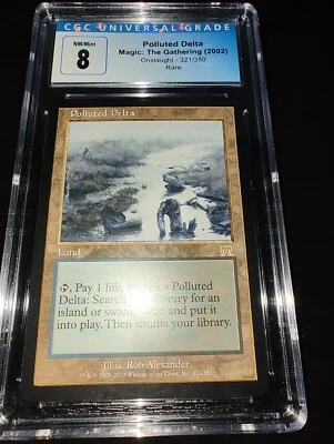 MTG Onslaught RARE Polluted Delta CGC 8 Magic The Gathering - Image 1 of 2