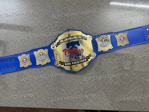 Philadelphia Phillies MLB Championship Wrestling Belt Adult Size 2mm brass - Picture 1 of 1