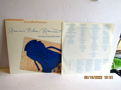 1-LP-JENNIFER WARNES-FAMOUS BLUE RAINCOAT-SONGS OF LEONARD COHEN-ATTIC LAT-1227 - Image 1 of 4