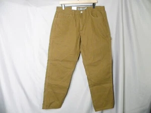 Berkley Jensen Mens Workwear Brown  Carpenter Pants Sz 36x30 NEW - Picture 1 of 7
