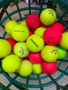 50* CALLAWAY SUPERHOT & SUPERFAST MATTED GOLF BALLS - Picture 1 of 1