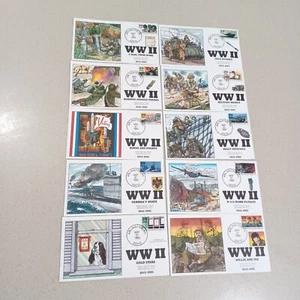 Collins HP FDC R2101-R2110 WW II 1943-1993 10er Set 31. Mai 1993. gebraucht  - Bild 1 von 6