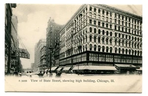 Chicago, IL. State Street centro. Rotógrafo, c.1905. Illinois. - Imagen 1 de 2