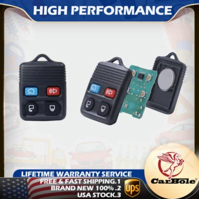 2x Mando a distancia sin llave Llavero Clicker Carcasa Estuche 4 botones para Ford Escape 2008-2015 Foto 1 de 4