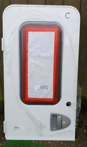 Swift Hartal L/H caravan door window top half Hull White 23.9828.8203 - Picture 1 of 2