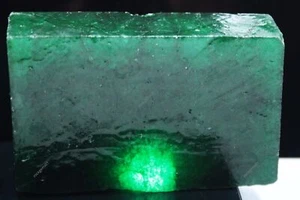 Certified 1197.00 CT Colombian Green Emerald Natural Rough Huge Loose Gemstone - Picture 1 of 6