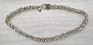TOMMY HILFIGER Chunky Silver unisex Necklace Chain Link as new - Picture 1 of 7