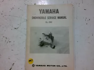 Yamaha SL-292 Snowmobile Service Manual M97 - Picture 1 of 3