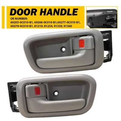 Manija de reposabrazos de puerta interior delantera izquierda y derecha para Toyota Tundra 2000-2006 Foto 1 de 4