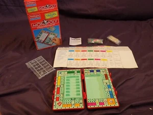 Brand New Vintage 1997 Monopoly Travel Edition Game Set Hasbro Red Suitcase - Picture 1 of 9