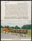 World Famous Budweiser Clydesdale 8-Horse Hitch 40-stick matchbook