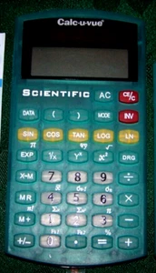 Never Used Calc-u-vue Scientific Calculator w/Unused Battery #2 - Picture 1 of 2