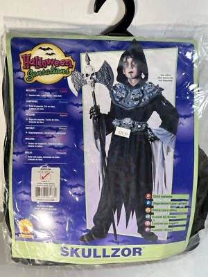 Disfraz Skullzor Niños Disfraz de miedo Niño Talla Med 5-7 Monstruo Zombi Nuevo de Lote Antiguo Foto 1 de 4