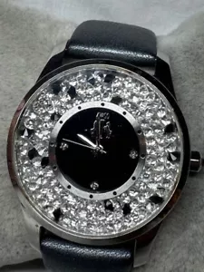 Ladies Jivago JV3411 Silver Tone Rhinestone Bezel Quartz Watch New Battery - Picture 1 of 18
