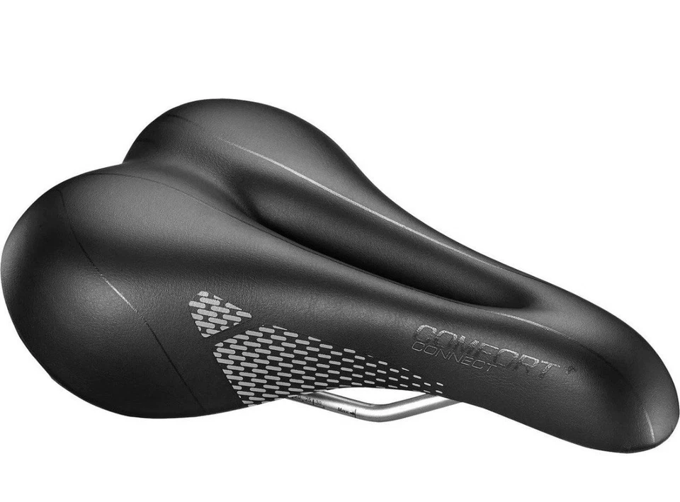 Sillín unisex Giant Connect Comfort+ asiento de bicicleta 10,6” x 6,7” bicicleta negro nuevo Foto 1 de 4