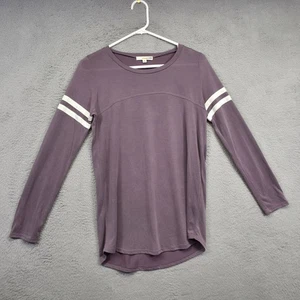 Top Orange Creek para mujer S púrpura manga a rayas deportivo ocio salón confort - Imagen 1 de 9