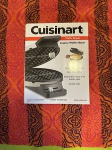 Cuisinart Classic Round Waffle Maker Stainless Steel/Non-Stick Plates Brand New - Picture 1 of 5