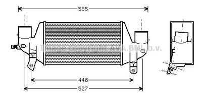 Echangeur air-air Ford FOCUS I 1079310 - Photo 1/4