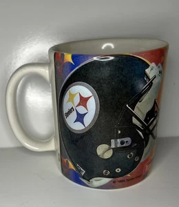 Vintage NFL Pittsburgh Steelers Kaffee Tee Becher Tasse Football Helm Logo 1995 - Bild 1 von 7