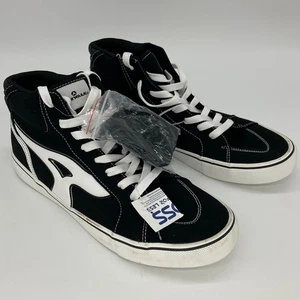New AIRWALK Sneakers Mens 13 Black White Aurora2 High Top Lace Up Manmade - Picture 1 of 7