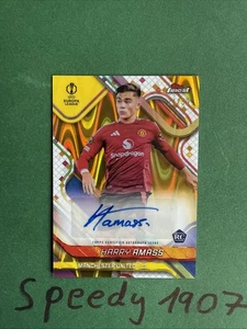 Topps Finest UCC 2024-25 Autograph Amass Rookie Manchester Gold 24/50 BA-HA - Picture 1 of 1