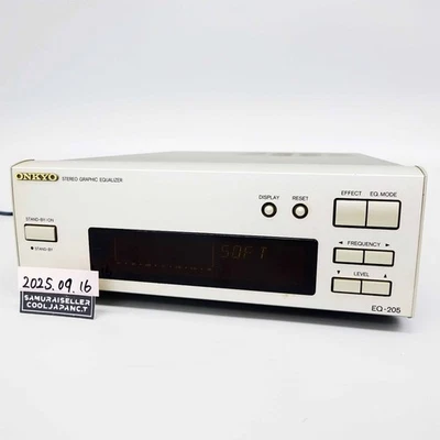 Onkyo EQ-205 Stereo Graphic Equalizer EQ Audio Deck Home Component Japan ER Used - image 1 of 4
