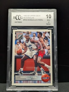1992-93 Upper Deck McDonald's - Shaquille O'Neal #P43 (RC) BCCG 10 - Picture 1 of 2