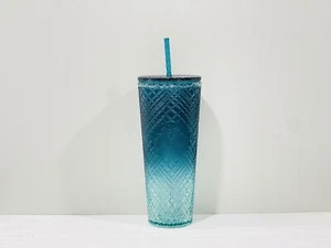 Starbucks Subzero Blue Gradient Jeweled Studded Cold Cup Tumbler - Picture 1 of 2