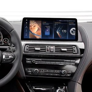 For BMW 6 Series F06 F12 12.3''Touch Screen Android GPS CarPlay ID8 NBT 6+64G 2K - Picture 1 of 23