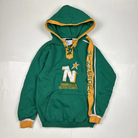 Minnesota North Stars Pullover Hoodie Sweatshirt Old Time Hockey NHL Sz S Cover